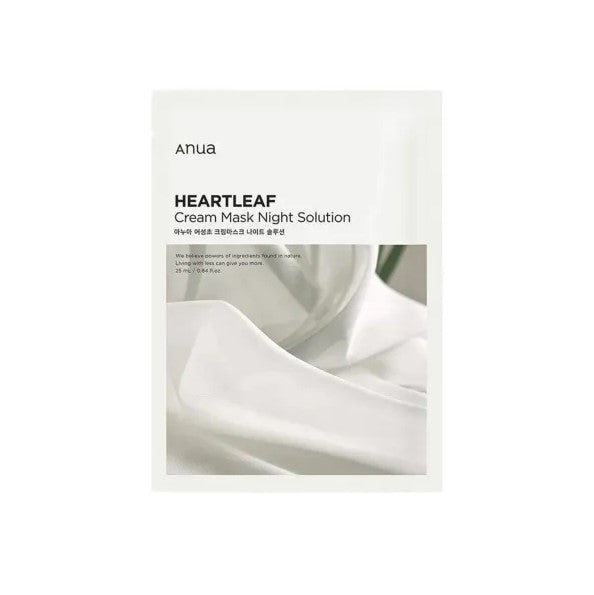 ANUA Heartleaf Cream Mask Night Solution - Plátková maska - pletovecentrum.sk