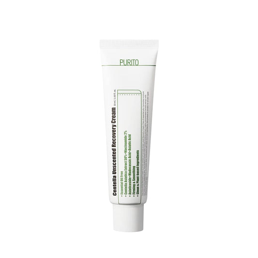 PURITO Centella Unscented Recovery Cream - Neparfumovaný regeneračný krém - pletovecentrum.sk